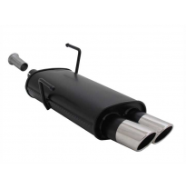 Escape Deportivo 2 X 76mm Sr-Design - 206 + 206cc Typ:2ac/2d 1.1 / 1.4 / 1.6 16v - Necesita Corte Paragolpes