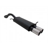 Escape Deportivo 2 X 76mm Rl-Design - Seat Ibiza Typ:6k 1.4 / 1.6 / 1.8 / 2.0 Gti Bj. 1997 - 1999 Excepto 1.4 44kw