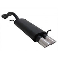 Escape Deportivo 2 X 76mm Sr-Design - Seat Ibiza Typ:6k 1.4 / 1.6 / 1.8 / 2.0 Gti Bj. 1997 - 1999 Excepto 1.4 44kw