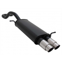 Escape Deportivo 2 X 76mm Gp-Design - Seat Ibiza Typ:6k 1.4 / 1.6 / 1.8 / 2.0 Gti Bj. 1997 - 1999 Excepto 1.4 44kw