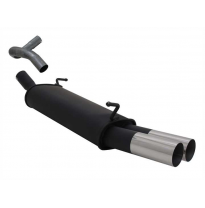 Escape Deportivo 2 X 76mm Rl-Design - Seat Ibiza  Typ:6l 1.2 12v / 1.4 16v / 1.9 Tdi 100 - 130 Ps Bj. 2002 - 2008