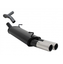 Escape Deportivo 2 X 76mm M-Design - Seat Ibiza  Typ:6l 1.2 12v / 1.4 16v / 1.9 Tdi 100 - 130 Ps Bj. 2002 - 2008