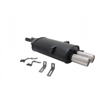 Escape Deportivo 2 X 76mm M-Design - Bmw E46 Limousine + Coupe + Touring Typ:346l/C 320i / 320ci / 325i / 325ci / 330i / 330ci /