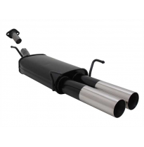 Escape Deportivo 2 X 76mm Rl-Design - Opel Astra G Coupe Typ:G/T98 1.6 16v / 1.8 16v / 2.0 16v - Conexión Escape Brida-Tornillo