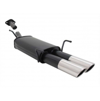 Escape Deportivo 2 X 76mm Sr-Design - Opel Astra G Coupe Typ:G/T98 1.6 16v / 1.8 16v / 2.0 16v - Conexión Escape Brida-Tornillo