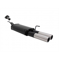 Escape Deportivo 2 X 76mm M-Design - Opel Astra G Coupe Typ:G/T98 1.6 16v / 1.8 16v / 2.0 16v - Conexión Escape Brida-Tornillo