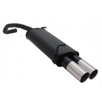 Escape Deportivo 2 X 76mm Rl-Design - Skoda Fabia Typ:6y2 1.2 / 1.4 / 1.4 Tdi