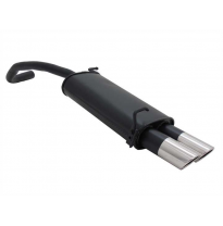 Escape Deportivo 2 X 76mm Sr-Design - Skoda Fabia Typ:6y2 1.2 / 1.4 / 1.4 Tdi