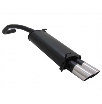 Escape Deportivo 2 X 76mm Ms-Design - Skoda Fabia Typ:6y2 1.2 / 1.4 / 1.4 Tdi