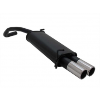 Escape Deportivo 2 X 76mm M-Design - Skoda Fabia Typ:6y2 1.2 / 1.4 / 1.4 Tdi