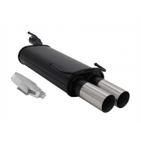 Escape Deportivo 2 X 76mm Rl-Design - Opel Astra F Hatchback Typ:F/-Cc 1.4 / 1.6 / 1.7 D / 1.8 / 2.0   - 1 O 3 Puntos Anclaje