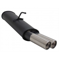 Escape Deportivo 2 X 76mm M-Design - Opel Astra F Caravan Typ:T92 1.4 / 1.6 Bj. 1994 - 1998 Solo 1 Punto Anclaje