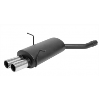 Escape Deportivo 2 X 76mm M-Design - Bmw E46 Limousine + Coupe + Touring Typ:346l/C 320i / 323i / 323ci / 328i / 328ci Bj. 1998