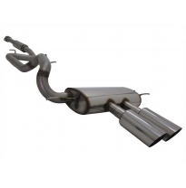 Escape Deportivo Grupo a 2 X 100mm Ms-Design Mittig - Ford Focus Mk3 St Typ:Dyb 2.0 Ecoboost