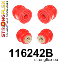 SILENTBLOCK Mercedes E-Class W210 4Matic KIT DE CASQUILLO DE SUBCHASIS TRASERO STRONGFLEX