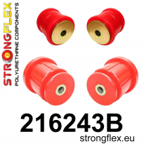 SILENTBLOCK Toyota Chaser Jzx90 92-96 KIT DE CASQUILLO DE SUBCHASIS TRASERO STRONGFLEX