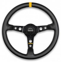 Volante Momo 07 350 Mm Piel Lisa Negra