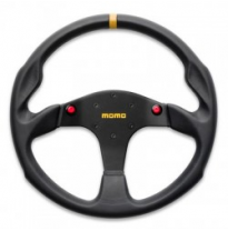 Volante Momo 80 350 Mm Piel Lisa Negra