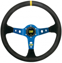 VOLANTE OMP CORSICA ANTE 350MM NEGRO BRAZOS AZUL