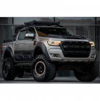 Revestimiento de carrocería Oneway apto para Ford Ranger T6/T7/T8 2012-2022 (Jumbo) - Negro brillante