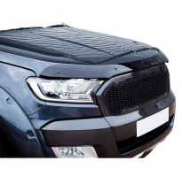 Protector de capó Oneway apto para Ford Ranger T7/T8 2015-2022 - Negro brillante