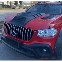 Toma de aire de capó unidireccional compatible con Mercedes Clase X W470 2017- - Negro mate