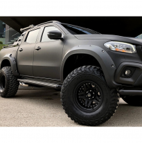 Pasos de rueda Oneway aptos para Mercedes Clase X W470 2017- - Negro mate