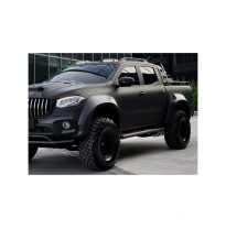 Pasos de rueda Oneway aptos para Mercedes Clase X W470 2017- (Jumbo) - Negro mate