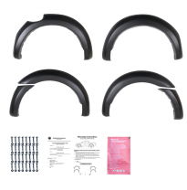 Pasos de rueda Oneway aptos para Ford Ranger T6/T7/T8 2012-2022 (con cinta adhesiva) - Negro mate