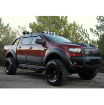 Pasos de rueda Oneway aptos para Ford Ranger T6/T7/T8 2012-2022 - Negro mate