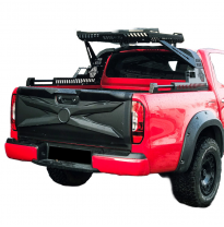 Cubierta de portón trasero Oneway adecuada para Mercedes Clase X W470 2017- - Negro mate