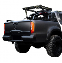 Cubierta de portón trasero Oneway adecuada para Mercedes Clase X W470 2017- - Versión 2 - Negro mate