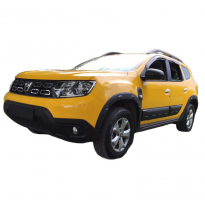 Embellecedores de paso de rueda Oneway Set compatibles con Dacia Duster II 2018-2024 (todoterreno) - Negro mate