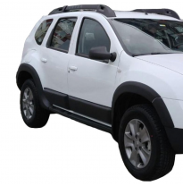 Embellecedores de paso de rueda Oneway Set compatibles con Dacia Duster I 2010-2017 - Negro mate