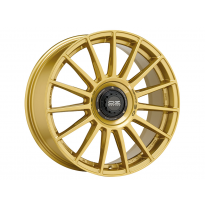 LLANTA SUPERT  EVOLUZ 8x18 ET 45 5x112 OZ RACING RACE GOLD BLACK LETTERING