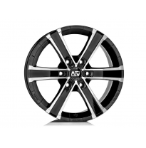 LLANTA SAHARA 6 8x17 ET 35 6x139,7 OZ GLOSS BLACK FULL POLISHED