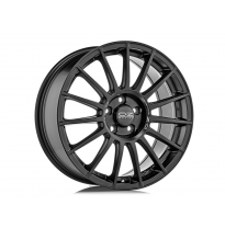 LLANTA SUPERTURISMO LM 7,5x17 ET 35 5x100 OZ RACING MATT BLACK SILVER LETTERING
