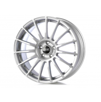 LLANTA SUPERTURISMO LM 7x17 ET 37 4x100 OZ RACING MATT RACE SILVER BLACK LETTERING