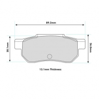 Pastillas de freno PBS PROTRACK TRASERAS HONDA Civic IV 1.4 16V KW: Año: 1991 &gt; 1994