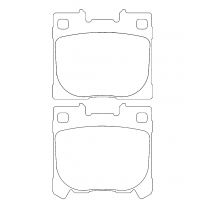 Pastillas de freno PBS PROCOMP TRASERAS TOYOTA YARIS (_P21_, _PA1_, _PH1_) 1.6 GR 4WD (GXPA16) KW:192 Año: 2020 &gt;