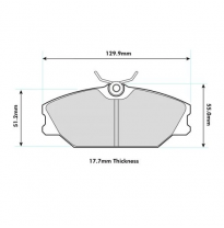 Pastillas de freno PBS PROTRACK DELANTERAS RENAULT Espace II 2.1 TD KW:65 Año: 1991 &gt; 1992