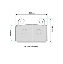 Pastillas de freno PBS PROTRACK TRASERAS MITSUBISHI LANCER Saloon (CY/Z_A) 2.0 EVO X 4WD (CZ4A) KW:217 Año: 2008 &gt;