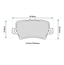 Pastillas de freno PBS PROTRACK TRASERAS HONDA Civic VIII (FN2) 2.0 Type R KW:148 Año: 2006 &gt;