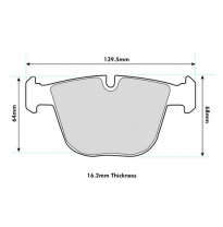 Pastillas de freno PBS PRORACE TRASERAS BMW 7 (E65, E66, E67) 730 i,Li KW:170 Año: 2003 &gt;