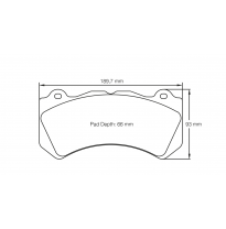 Pastillas de freno PBS PRORACE DELANTERAS NISSAN Skyline GTR (R35) KW:357 Año: 2008 &gt;
