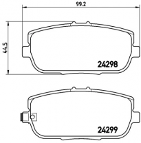 Pastillas de freno PBS PROTRACK TRASERAS FIAT 124 Spider 1.4 KW:125 Año: 2016 &gt;