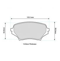 Pastillas de freno PBS PROTRACK DELANTERAS MAZDA MX5 III (NC) 2.0 KW:118 Año: 2008 &gt;