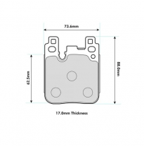 Pastillas de freno PBS PROTRACK TRASERAS BMW 3 Touring (F31) 318 d xDrive KW:109 Año: 2013 &gt;