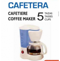 CAFETERA 5 TAZAS 24V