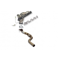 Colector De Escape Tubular Inoxidable / Opel Astra G 1.8i 16v Porton Trasero 98-01 Rc Racing